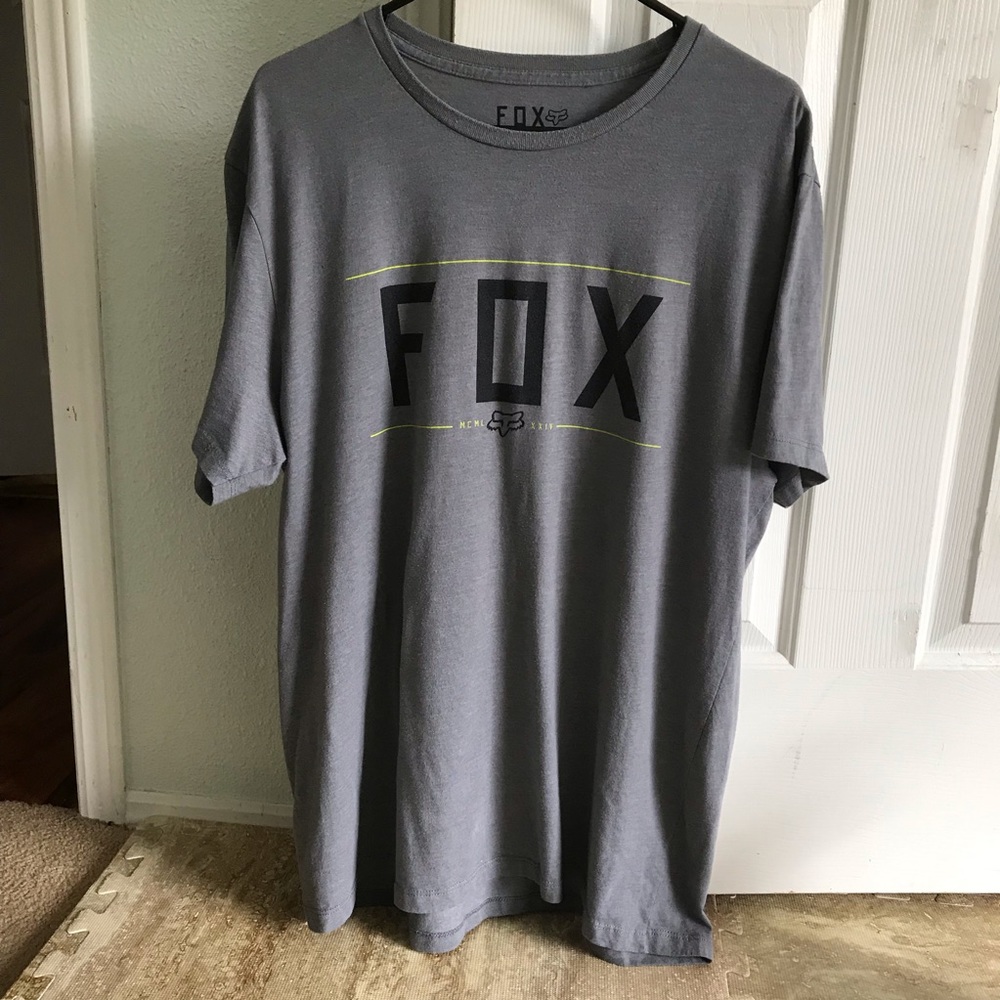 Fox racing t-shirt XL slim gray